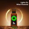 USAMS SJ774 U92 1.2m Type-C to Lightning Cable 30W Fast Charging Data Transfer Cord with LED Light