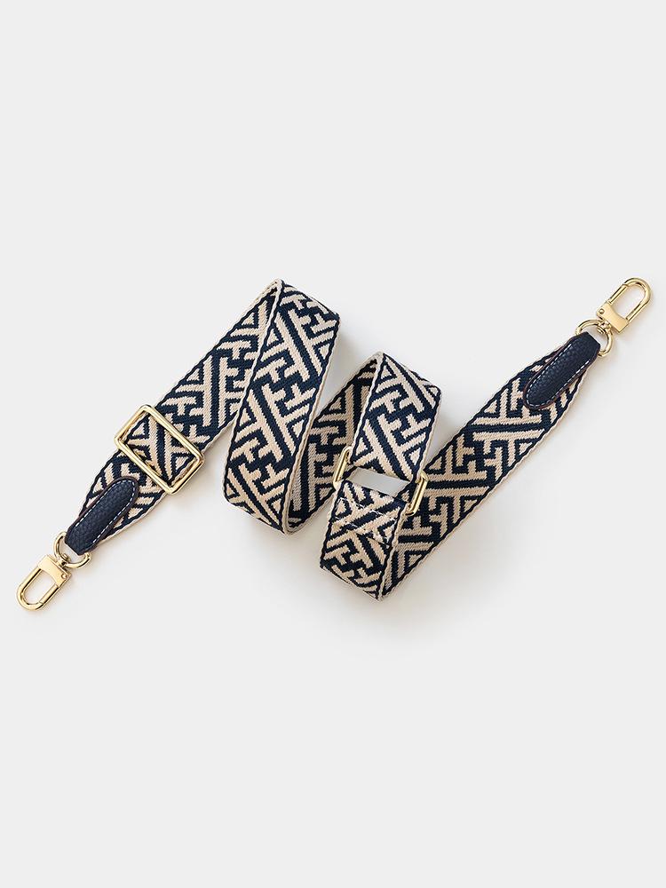 Snowflake Pattern Adjustable Wide Shoulder Strap Crossbody Handbag Strap in European and American Style