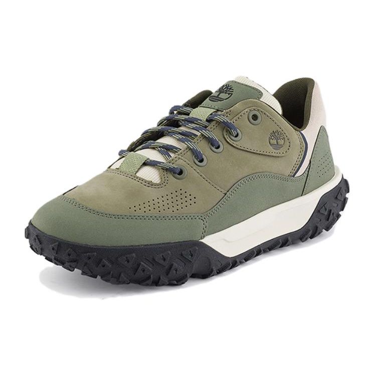 Timberland Greenstride Motion 6 Round Toe Lace-Up Durable Low-Top Hiking Shoes Men Hiking Shoes Dark-Green A6A3MM