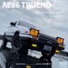 1:24 Toyota AE86 Trueno Сплав Спортивный Автомобиль Модель Литье Под Давлением Игрушка Симуляция Рулевое Управление Звук Свет Гонки Игрушки Коллекция Транспортных Средств Подарки