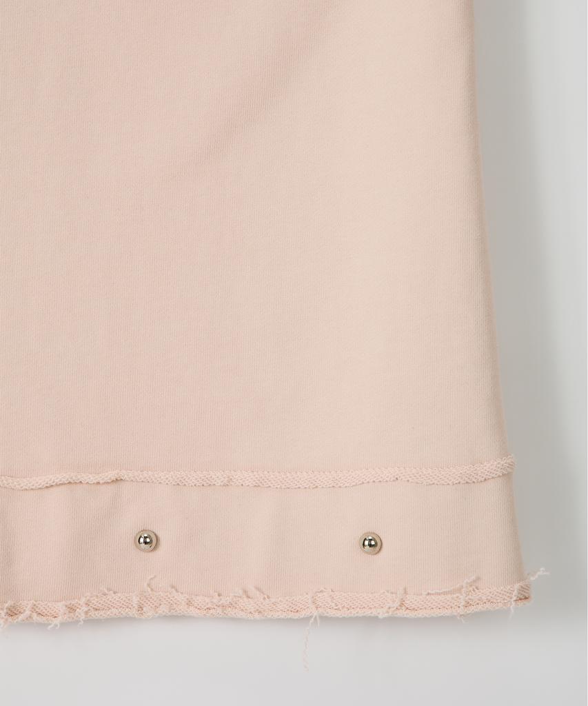 Salon De Yon Studded Sweat Skirt_ Skin Pink