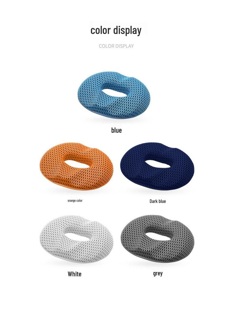 Толстая подушка от геморроя из пены с эффектом памяти | Дышащая подушка для снятия давления с копчика | Массажная поддержка для офисного кресла