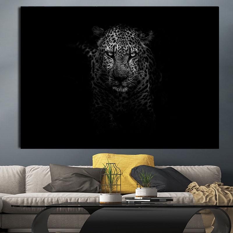Леопардовые фотографии, постеры, принты, гепард, холст, картина, настенное искусство, черно-белое животное для гостиной, домашний декор, Cuadros