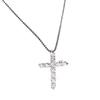 Pt900 Cross Diamond Necklace [0.2ct] [Wrapping Compatible]