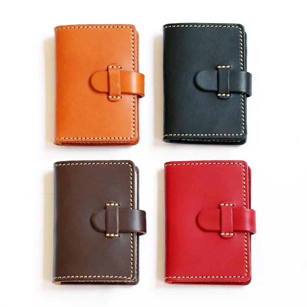 Card Case Slim Genuine Leather Tochigi Leather Bellows Book Type Thin Compact Large Capacity Card Holder Brand Card Holder Made In Japan [Porco Rosso]