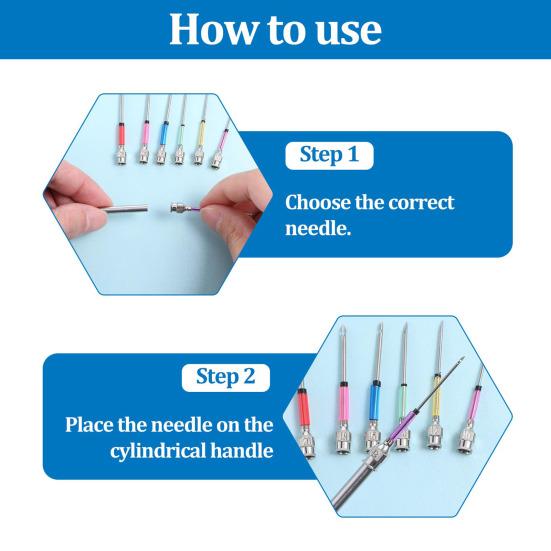 Набор игл для вышивки Полный набор игл для вышивки с нитевдевателем Иглы из нержавеющей стали с деревянной ручкой для взрослых начинающих DIY Craft
