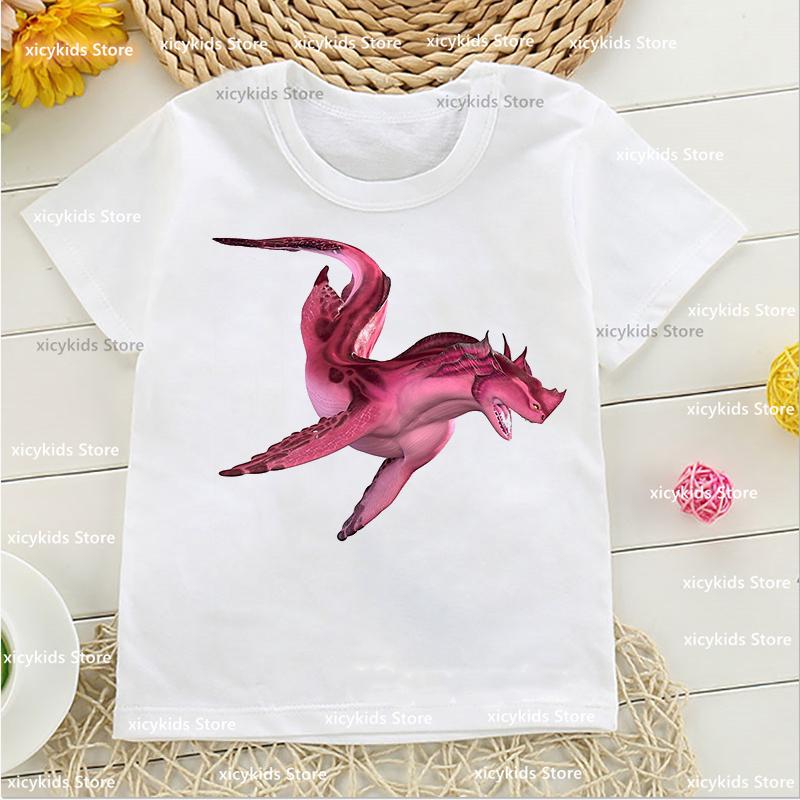funny kids tshirt cute The Sea Beast Cartoon Print boys Tshirt Fashion Cute BoysGirls Universal Clothes baby girls tshirt Tops