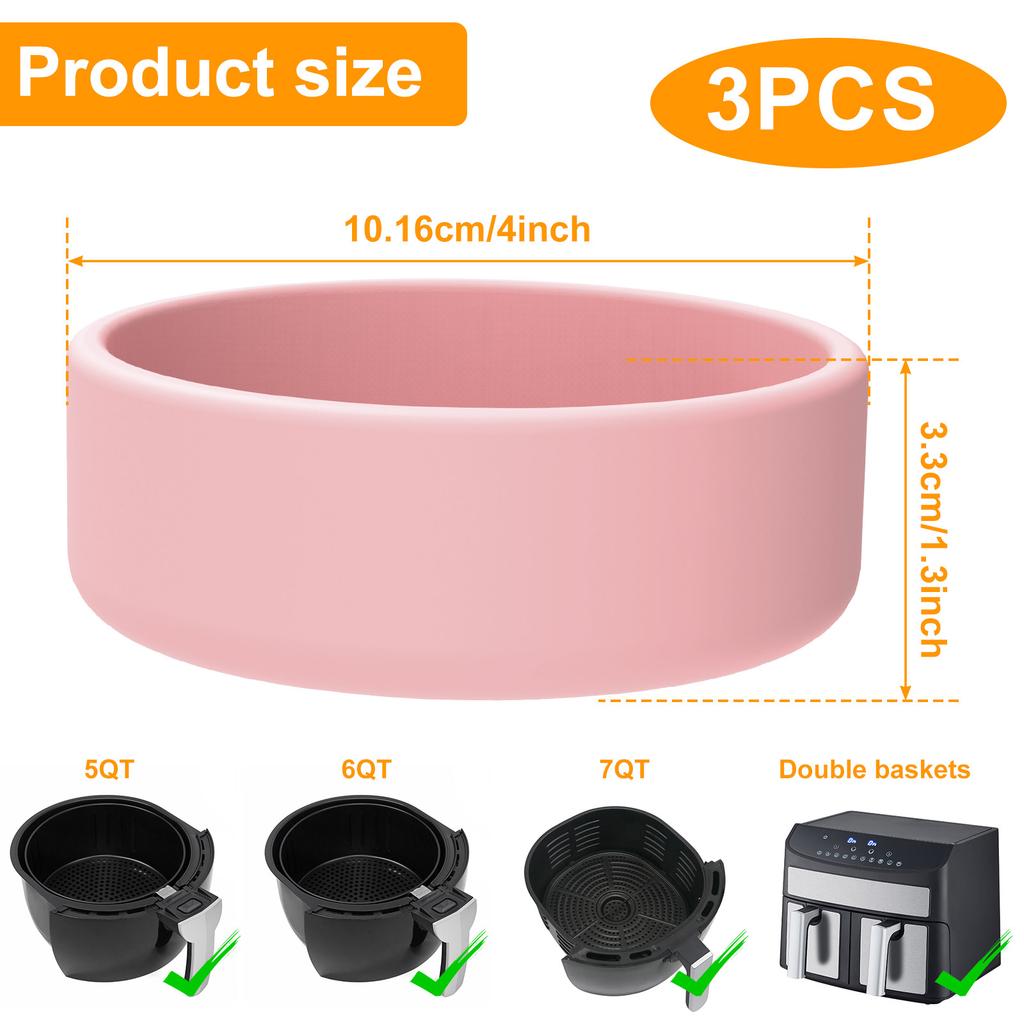 3 шт. Форма для яиц для аэрофритюрницы, силиконовые чашки для пашотницы, антипригарная форма для варки яиц, микроволновая яйцеварка, чашка для яиц, формочка для приготовления закусок для духовки