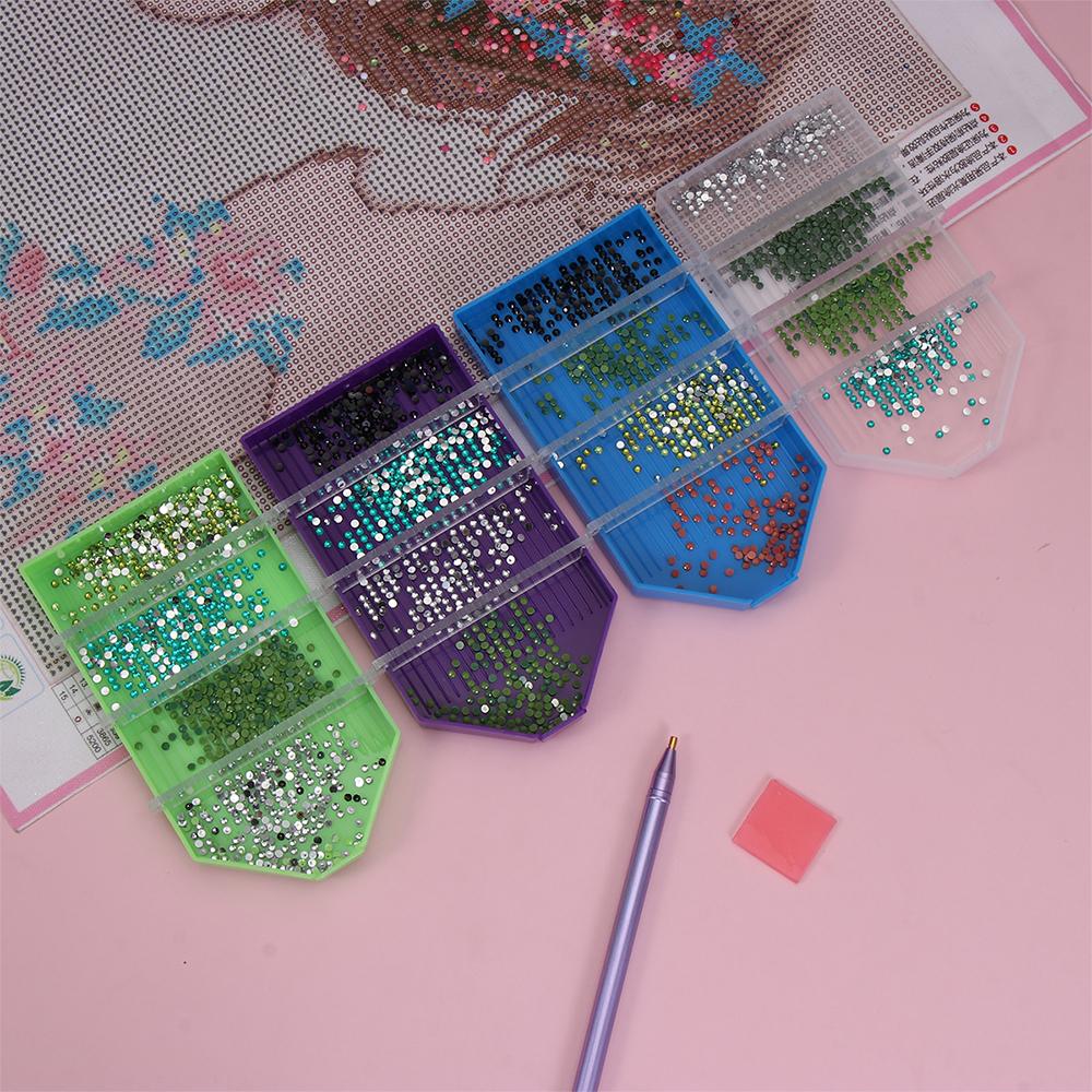 Вышивка крестиком, алмазная живопись, дрель, лоток для хранения алмазов, пластины для бисера, лоток для алмазной живописи