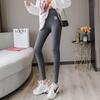 New Autumn and Winter Fleece Pants Wear Gray Leggings, Women Wear High Waist Large Size Fat Mm Small Foot Long Johns Cotton Pants