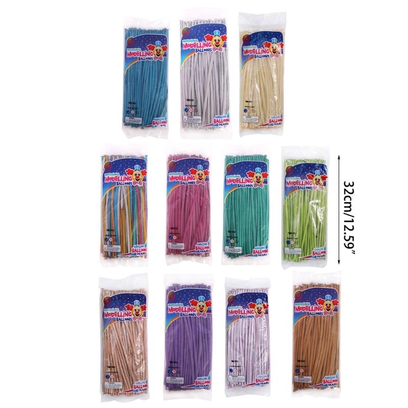 100Pcs Magic Balloons Long Latex Balloon DIY Animal Balloon Ornaments for Wedding Birthday Holiday Party Decoration