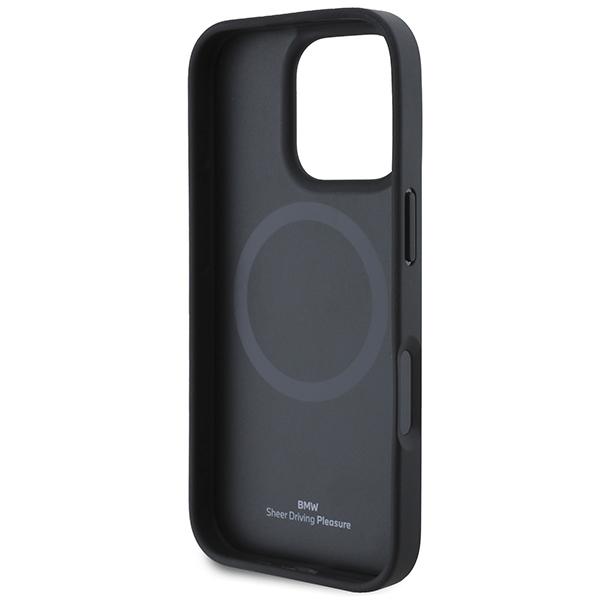 Bmw Bmhmp16Xsllbk Iphone 16 Pro Max 6.9Czarny/Black Hardcase Leather Hot Stamp Magsafe