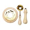 Wax Seal Kit Furnace Tools Stamp Handle Warmer Melting Pot for Wedding Invitations