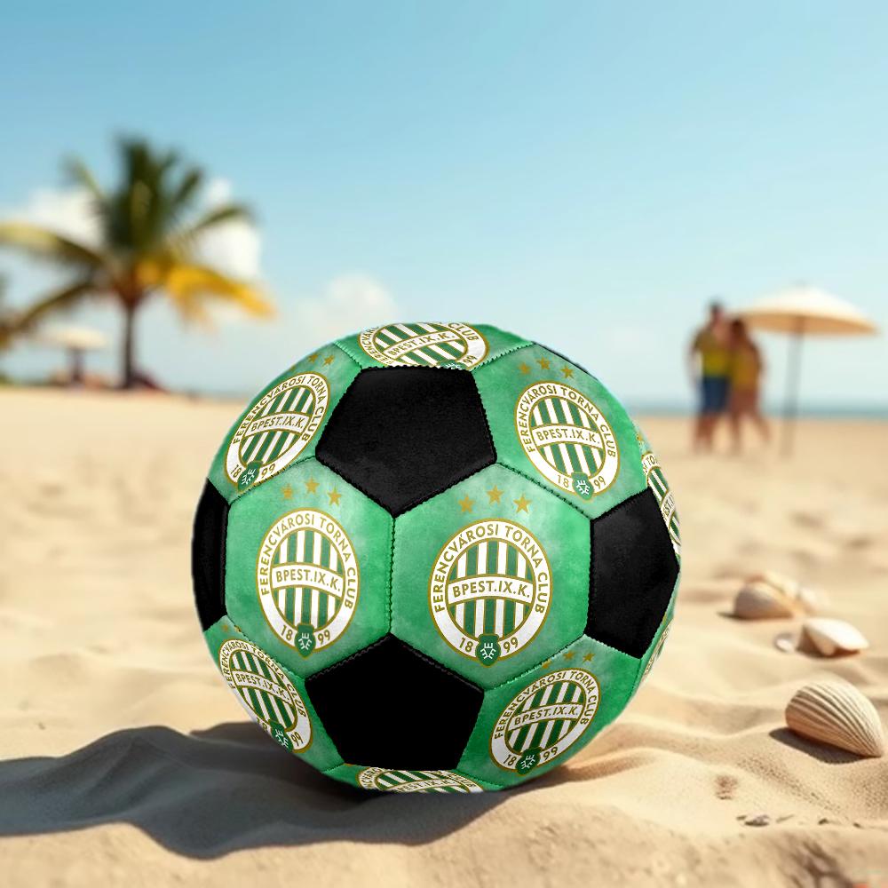 SIZE 5 Ferencvárosi TC Soccer Ball Colorful All Ages Machine Stitched PVC Competition Ready Durable High-Bounce
