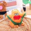 Plush Doll Sausage Mouth Big Eyes Stuffed Doll with Funny Expression