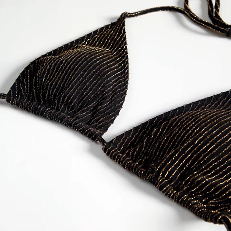 CINOON Сексуальное бикини пуш-ап женские купальники женский комплект микро бикини однотонные стринги с завязками сбоку купальный костюм купальные костюмы