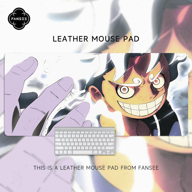 Large Size Anime Twodimensional Office Computer Desk Workstation Desk Keyboard Pad One Piece Luffy speed Leather Mouse Pad
