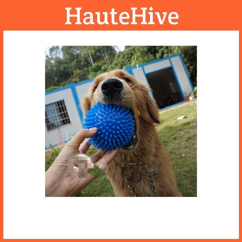 Прочная игрушка-мячик с шипами из ТПР для собак, доступно 6 ярких цветов