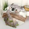 Koala, Tree Branch Automatic folding umbrella  simple eight rib design, bright color pattern, durable iron frame, ideal for travel and outdo