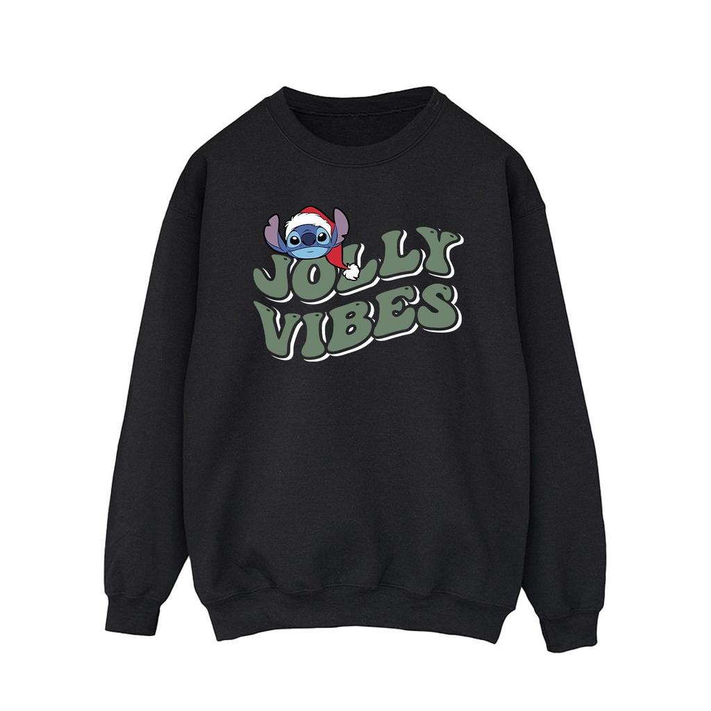 Disney Mens Lilo & Stitch Jolly Chilling Vibes Sweatshirt