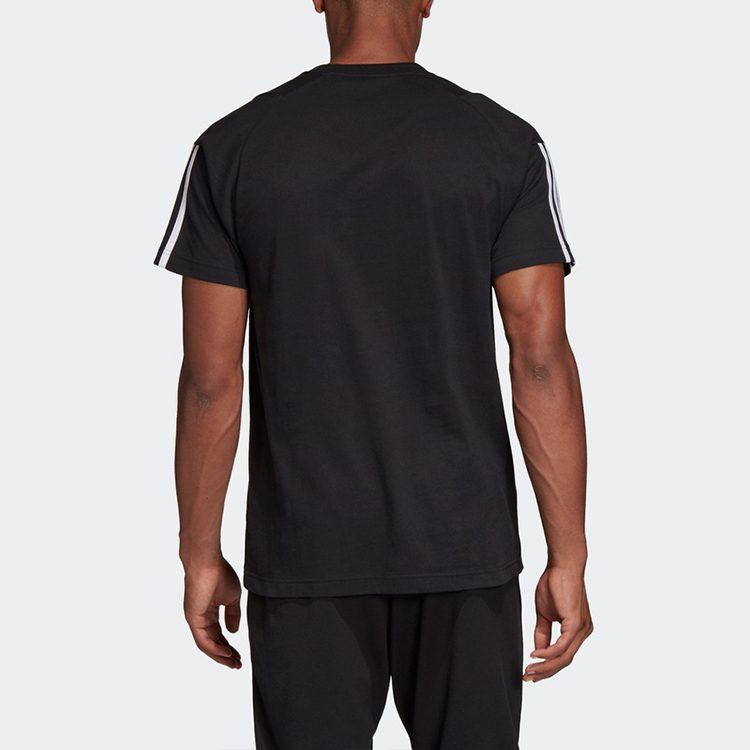adidas Футболки Мужские Черные С Круглым Вырезом Средняя Прямая Посадка DT9955