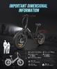 Electric Bicycle LOTDM200-II Folding Electric Bicycle 20 x 4.0-inch Thick Tire Mountain Electric Bicycle with 48V 13Ah Detachable Battery E-bike