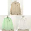 College Style Cotton Long Sleeve Shirt With Embroidery For Spring Casual Women