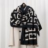 Big C70 New Autumn and Winter Skin-friendly and Warm Imitation Cashmere Printed Scarf Geometric Versatile Shawl