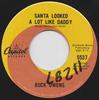 7-дюймовая пластинка БАК ОУЭНС - Санта был очень похож на папу 5537 Capitol Records 1965 Канада Фолк Б/У