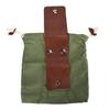 Leather Trim Foraging Bag Canvas Outdoor Pouch Bag Portable Foraging Pouch  Mushroom Foraging