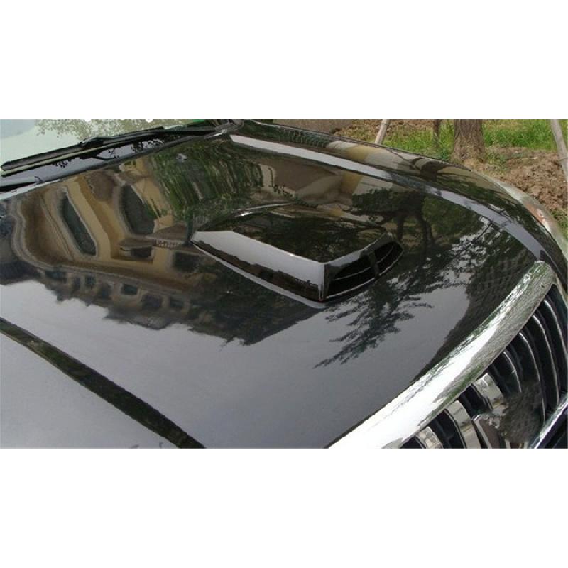 Universal Black ABS Car Decorative Air Flow Intake Hood Scoop Vent Bonnet Cover