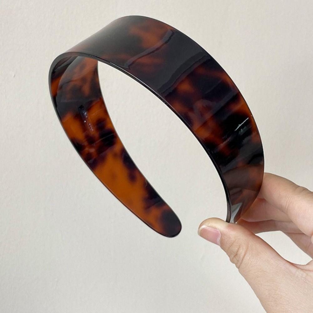 French Leopard Headband Acetic Acid Korean Style Hair Hoop Vintage Retro Hairband  Ladies