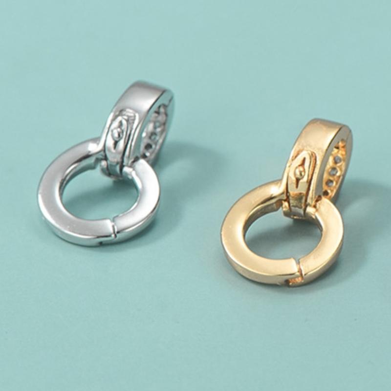 Элегантный соединительный застежка из меди и кубического циркония, застежка-усилитель, фурнитура для ювелирных изделий, застежки для изготовления ювелирных изделий