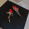 Rose Brooch: High-end Retro Pin, Elegant Small Fragrance Suit Accessory for Women