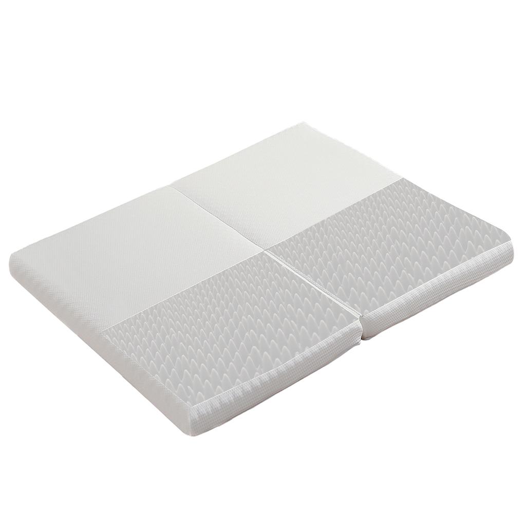 Foldable Mattress, Honeycomb Fabric, Öko-Tex Certified, Ergonomic, Breathable, Durable, Hardness H3, 23D Foam, White, 140x200cm&140x100cm