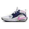 Баскетбольные кроссовки Nike Air Zoom Crossover 2 GS для детей старшего возраста Белый Темно-синий Светло-серебристый Игривый розовый FB2689-102