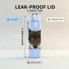 1PC Dark Wolf Head Wreath 750ml Color Plastic Sports Water Bottle Leakproof Flip Straw Lid Suitable for Sports Office Home Use