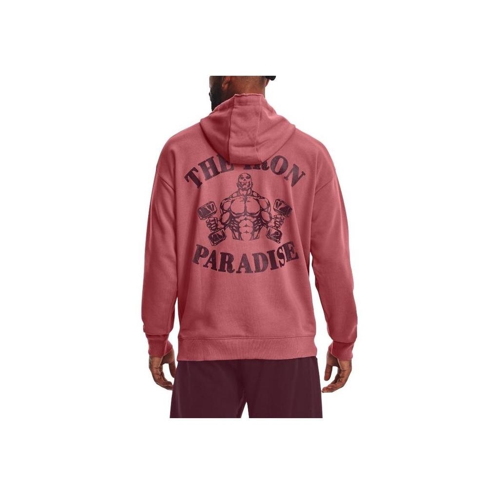 Under Armour Флисовая толстовка с графическим принтом для мужчин Красная 1373562-600