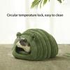 Лежанка для питомца Caterpillar Pet Four, закрытая зимой, утолщенная и теплая с плюшем, кровать