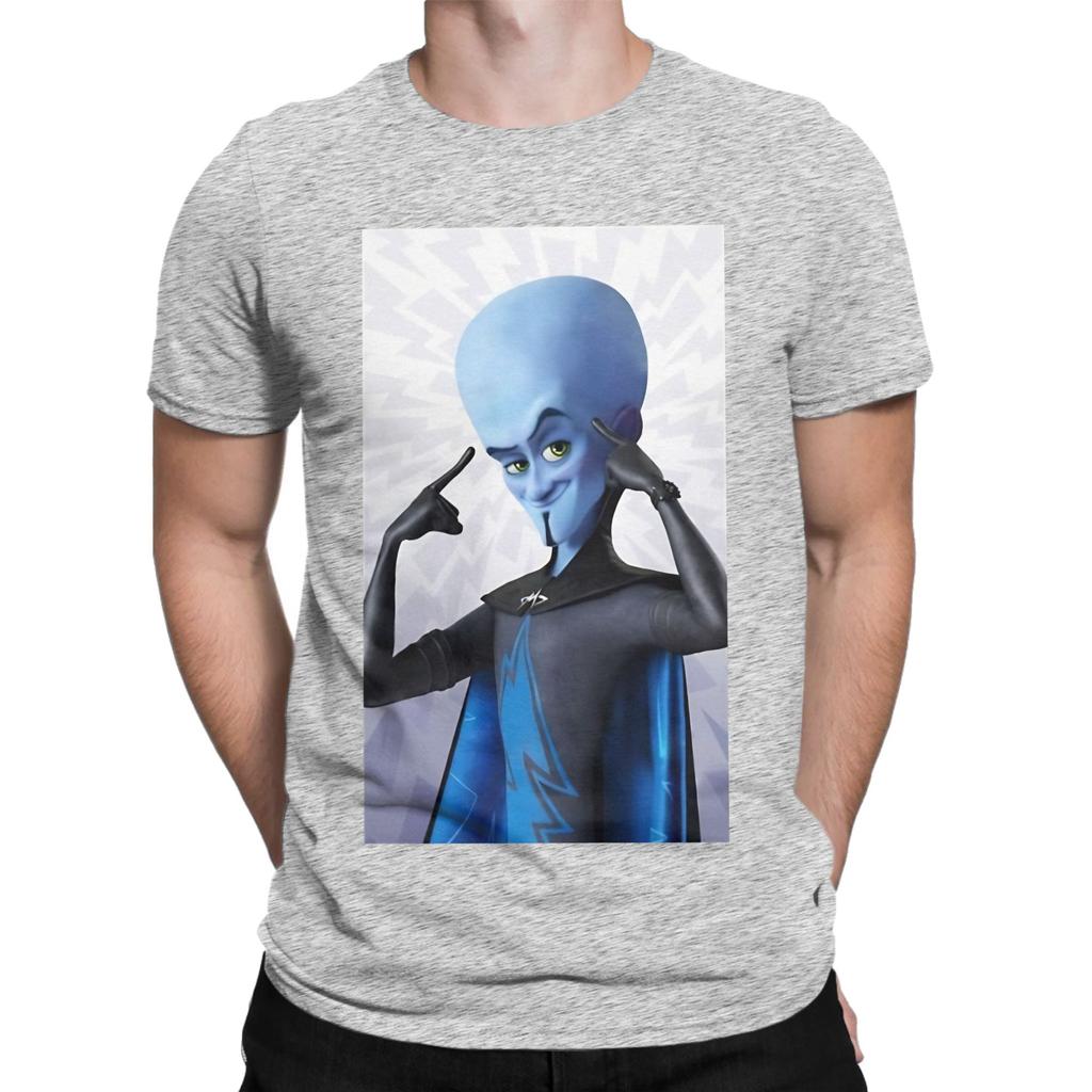 Painting megamind Funny Graphic 100 Cotton TShirt Megamind vs The dDoom Syndicate Tops Tees For Unisex
