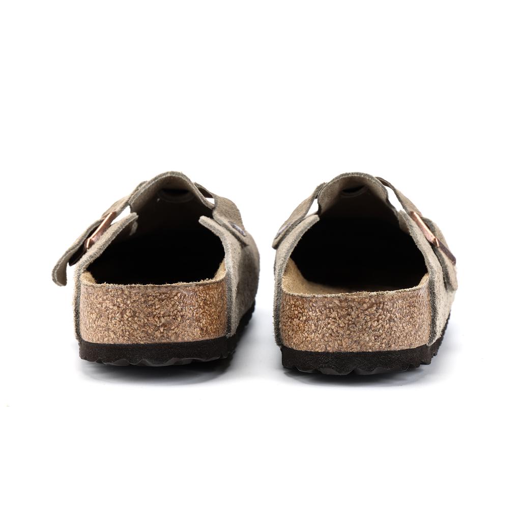 Бостон Birkenstock Мягкая стелька Замша Узкий 'Тауп' 0560771