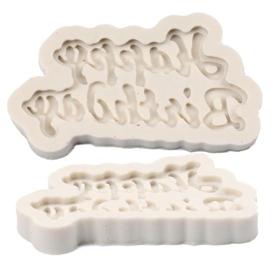 DIY письмо помадка торт шоколад силиконовые формы украшения кухонные инструменты