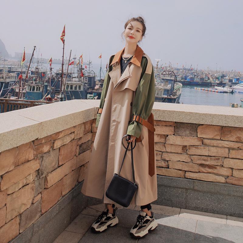 Женская ветровка, весенне-осенняя куртка средней длины