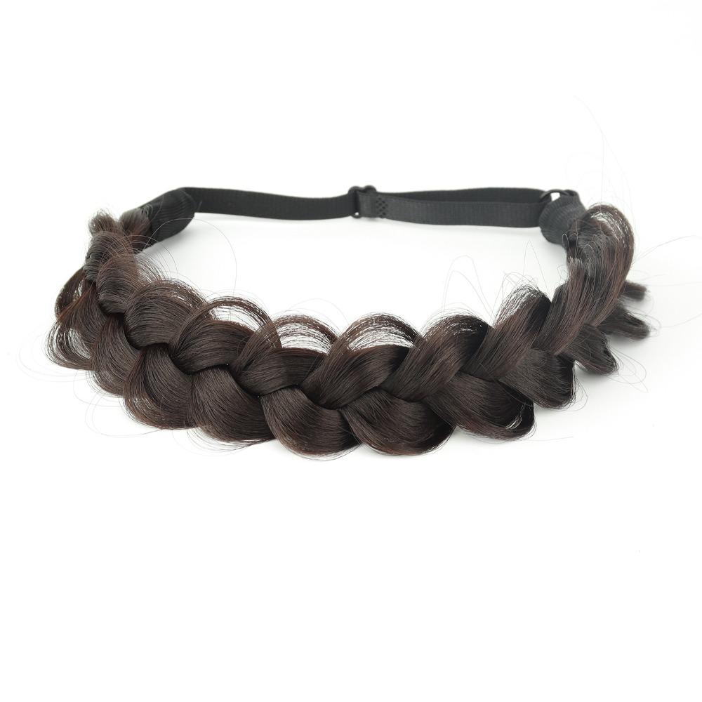 Stretchable Braided Hair Headband Adjustable Handmade Hair Band  Women