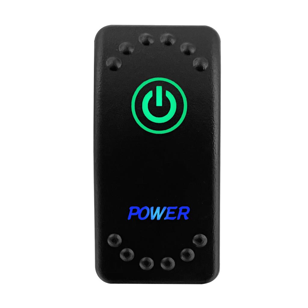 12V 20A Marine Boat Rocker Switch Green Blue Led SPST DPDT Car Switch Waterproof 24V for Jeep Wrangler Cam Am Polaris Battery Switches5