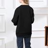Kids' Fashion Loose-Fit Casual Long-Sleeve Christmas Print Oversized Crewneck Sweatshirt