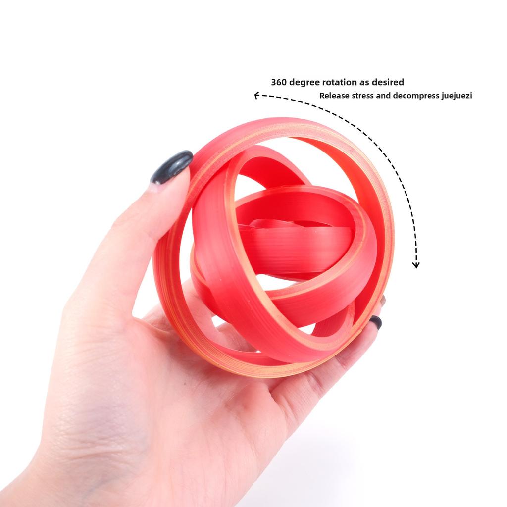 1 шт. 3D-печатное декомпрессионное вращающееся кольцо для кончика пальца, межзвездный декомпрессионный диск, спиральное многоугольное кольцо для пальца, игрушка-пуш-пуш, украшения