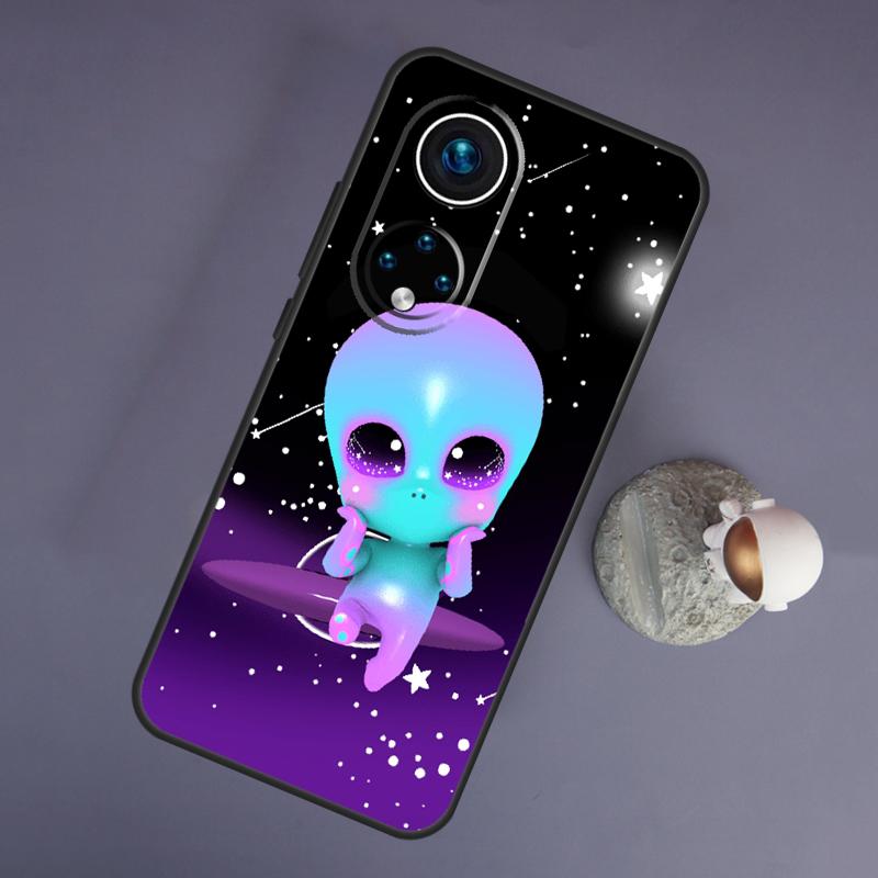 Эстетика милый мультяшный инопланетянин для Huawei Honor Magic 5 Lite 70 50 X8 X9 a P20 P30 P40 P50 P60 Pro P Smart Nova 9 5T чехол