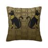 Египетская Богиня Кошка На Золотой Орнаментальной Плитке Подушка Декорация Египет Иероглифическая Подушка Декорация Салон Квадратная Наволочка