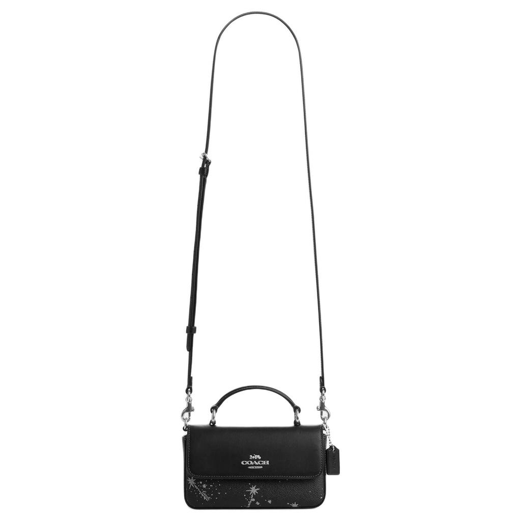COACH Josie Coated Canvas With Leather Shoulder Bag, Crossbody Bag, Handbag Small Women's Black CCK82-SVA47